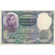 Ispanija. 1931 m. 50 pesetų. VF-