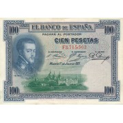 Ispanija. 1925 m. 100 pesetų. VF+