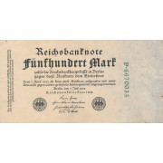 Vokietija. 1922 m. 500 markių. VF