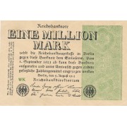 Vokietija. 1923 m. 1.000.000 markių. XF