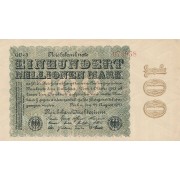 Vokietija. 1923 m. 100.000.000 markių. XF+