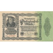 Vokietija. 1922 m. 50.000 markių. VF