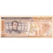 Meksika. 1987 m. 5.000 pesų. VF