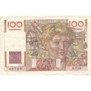 Prancūzija. 1947 m. 100 frankų. VF-