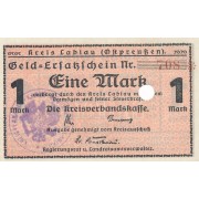 Labguva. 1918-1921 m. 1 markė. 3 skaičiai. aUNC