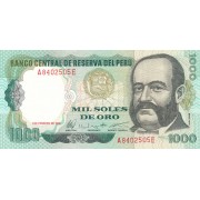 Peru. 1979 m. 1.000 solių. UNC