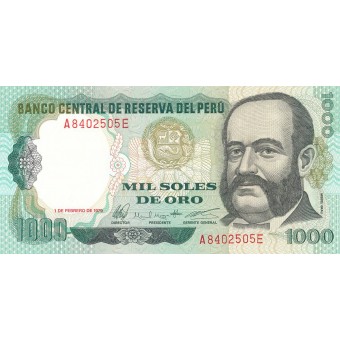 Peru. 1979 m. 1.000 solių. UNC