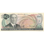 Kosta Rika. 1987 m. 100 kolonų. VF