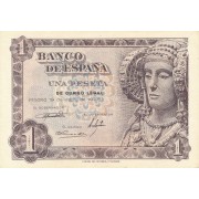 Ispanija. 1948 m. 1 peseta. aUNC