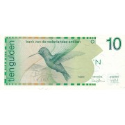 Nyderlandų Antilai. 1986 m. 10 guldenų. VF+