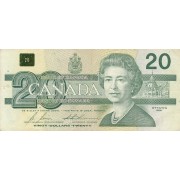 Kanada. 1991 m. 20 dolerių. VF-