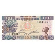 Gvinėja. 1998 m. 100 frankų. P35a. UNC