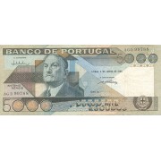 Portugalija. 1985 m. 5.000 eskudų. VF
