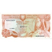 Kipras. 1987 m. 50 centų. VF
