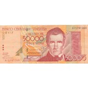 Venesuela. 1998 m. 50.000 bolivarų. VF-