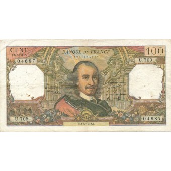 Prancūzija. 1973 m. 100 frankų. VF-