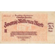 Vokietija / Karlsrūjė. 1923 m. 20.000.000 markių. F