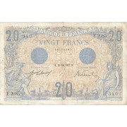 Prancūzija. 1912 m. 20 frankų. F