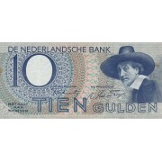 Nyderlandai. 1943 m. 10 guldenų. VF-