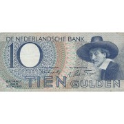 Nyderlandai. 1943 m. 10 guldenų. VF