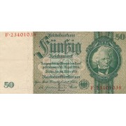 Vokietija. 1933 m. 50 reichsmarkių. XF
