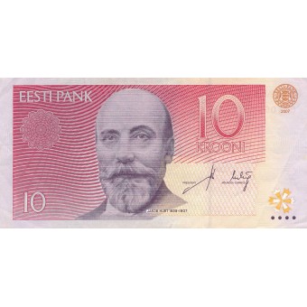 Estija. 2007 m. 10 kronų. VF