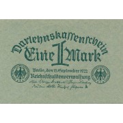 Vokietija. 1922 m. 1 markė. aUNC