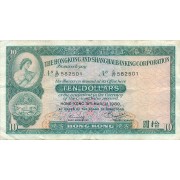 Honkongas. 1980 m. 10 dolerių. VF-
