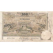 Belgija. 1913 m. 100 frankų. F