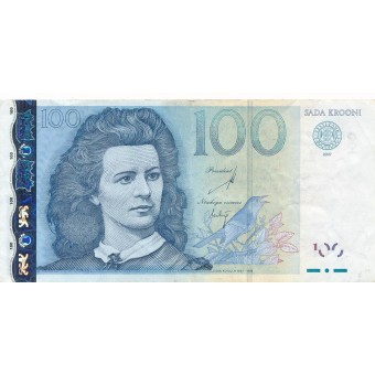 Estija. 2007 m. 100 kronų. VF