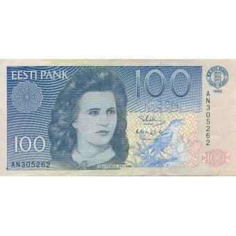 Estija. 1992 m. 100 kronų. VF-