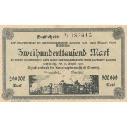 Vokietija / Chemnicas. 1923 m. 200.000 markių. VF