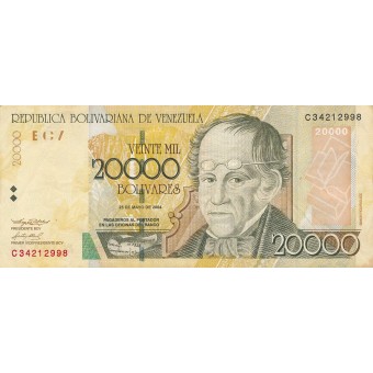 Venesuela. 2004 m. 20.000 bolivarų. VF