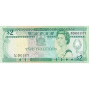Fidžis. 1988 m. 2 doleriai. XF