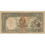 Urugvajus. 1935 m. 50 sentesimų. F