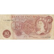 Didžioji Britanija. 1960-1970 m. 10 šilingų. P373c. F