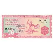 Burundis. 1995 m. 20 frankų. P27c. UNC