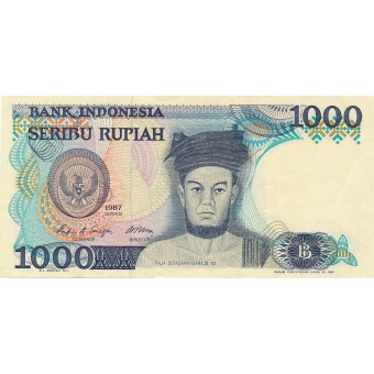 Indonezija. 1987 m. 1.000 rupijų. VF