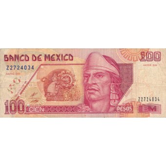 Meksika. 1999 m. 100 pesų. F