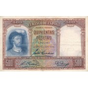 Ispanija. 1931 m. 500 pesetų. VF