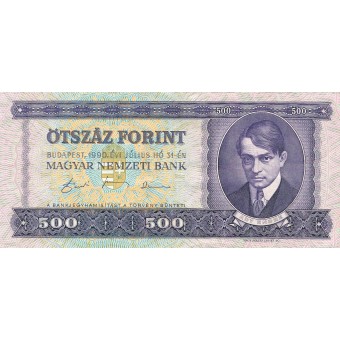 Vengrija. 1990 m. 500 forintų. VF