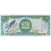 Trinidadas ir Tobagas. 2002 m. 5 doleriai. VF