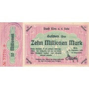 Vokietija / Kirnas. 1923 m. 10.000.000 markių. VF-