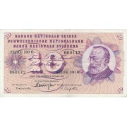 Šveicarija. 1977 m. 10 frankų. VF