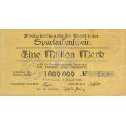 Vokietija / Rydlingenas. 1923 m. 1.000.000 markių. VF-