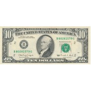 JAV. 1990 m. 10 dolerių. VF