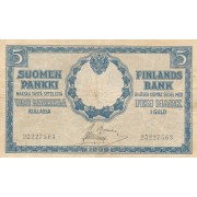 Suomija. 1909 m. 5 markės. VF-