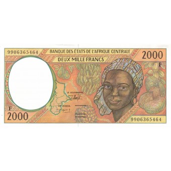 Centrinės Afrikos Respublika. 1999 m. 2.000 frankų. XF+