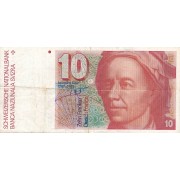 Šveicarija. 1986 m. 10 frankų. VF-