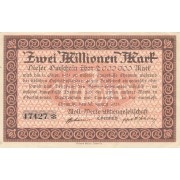 Vokietija / Chemnicas. 1923 m. 2.000.000 markių. XF
